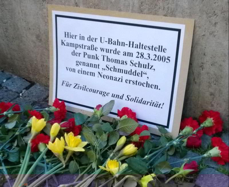 Gedenken an Thomas „Schmuddel“ Schulz
